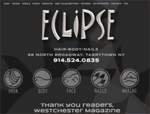 Tablet Screenshot of eclipsehairbodynails.com